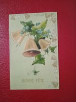 AK Prägedruck Bonne Fete antik Motiv Glöckchen
