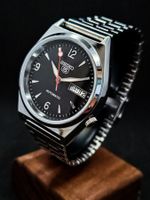 🔥 SEIKO 5 AUTOMATIC DAY DATE BLACK DIAL VINTAGE HERREN UHR