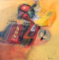 ORIGINAL ****Acryl Bild 100x100 UNiKAT,