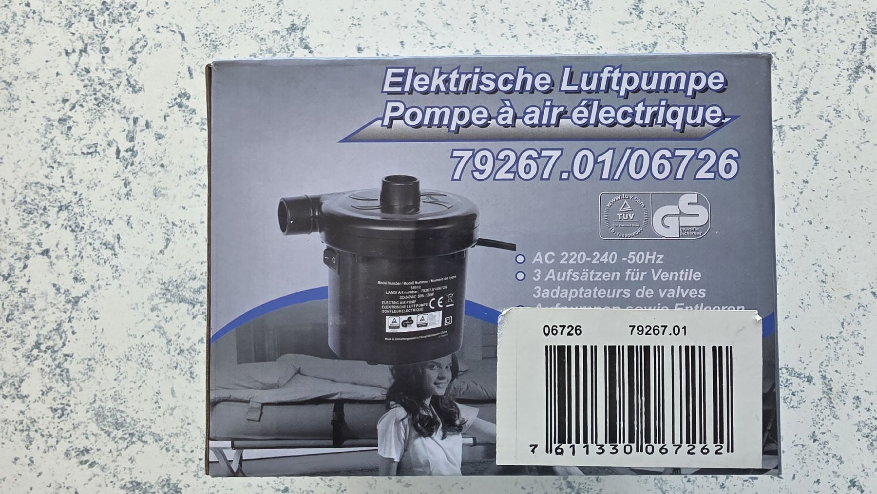 Pompes et pièces: Elektrische Luftpumpe – Neuf avec emballage d'origine à Wetzikon ZH par Leon_2010 5