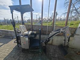 Jansen MB-1500 Minibagger inkl. 5 Anbaugeräte