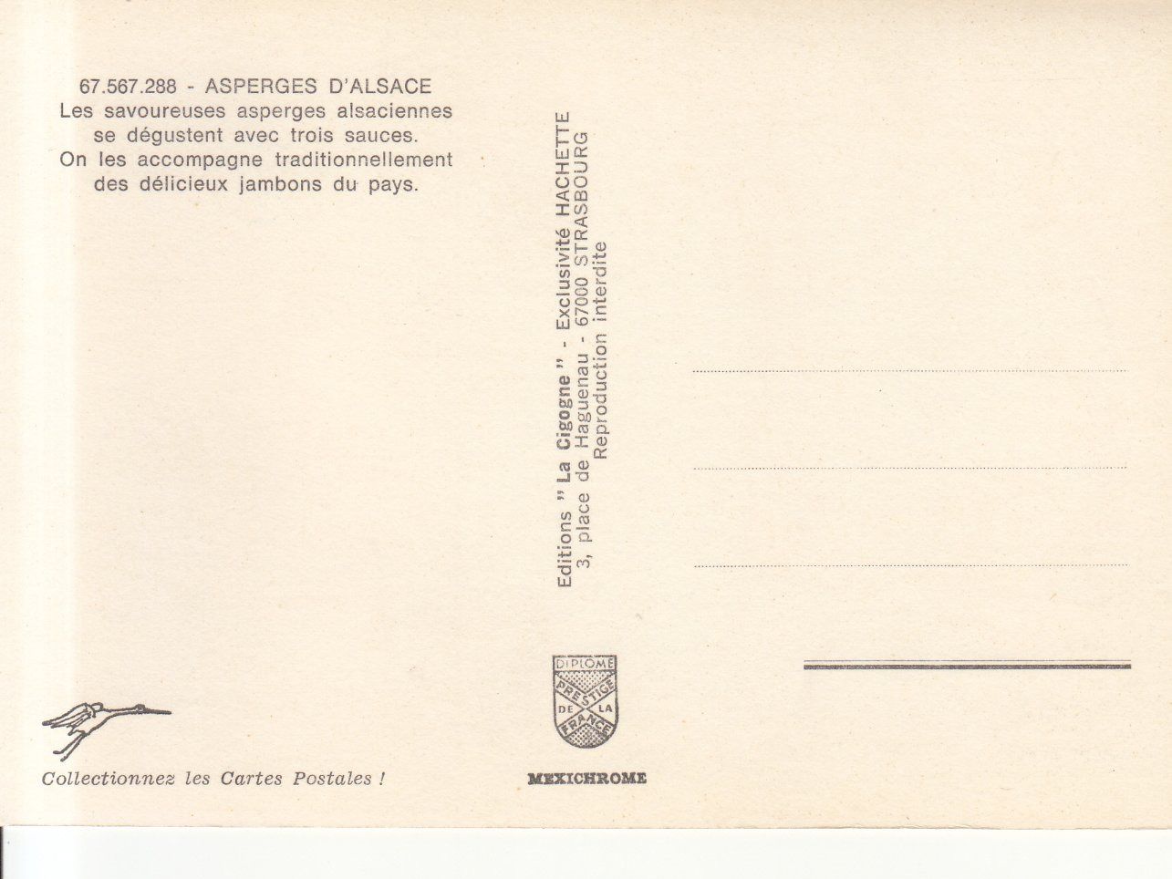 Cartoline postali: Cuisine d'Alsace (1), um 1970 – Usato da Bürglen TG venduto da StampGraf 1