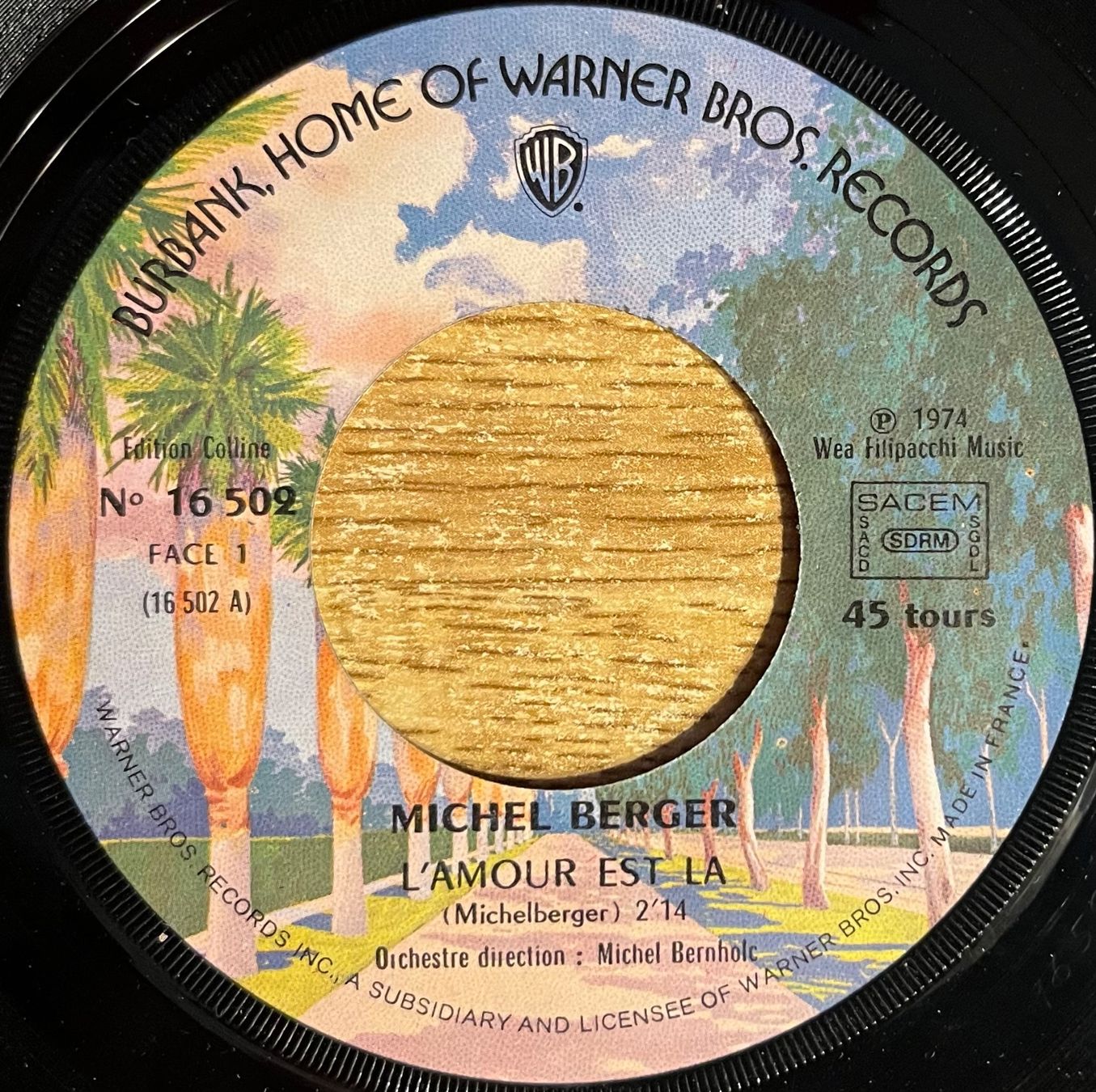 Dischi in vinile: MICHEL BERGER - L'AMOUR EST LÀ – Usato da Bussigny venduto da vinyl-pas-cher 2