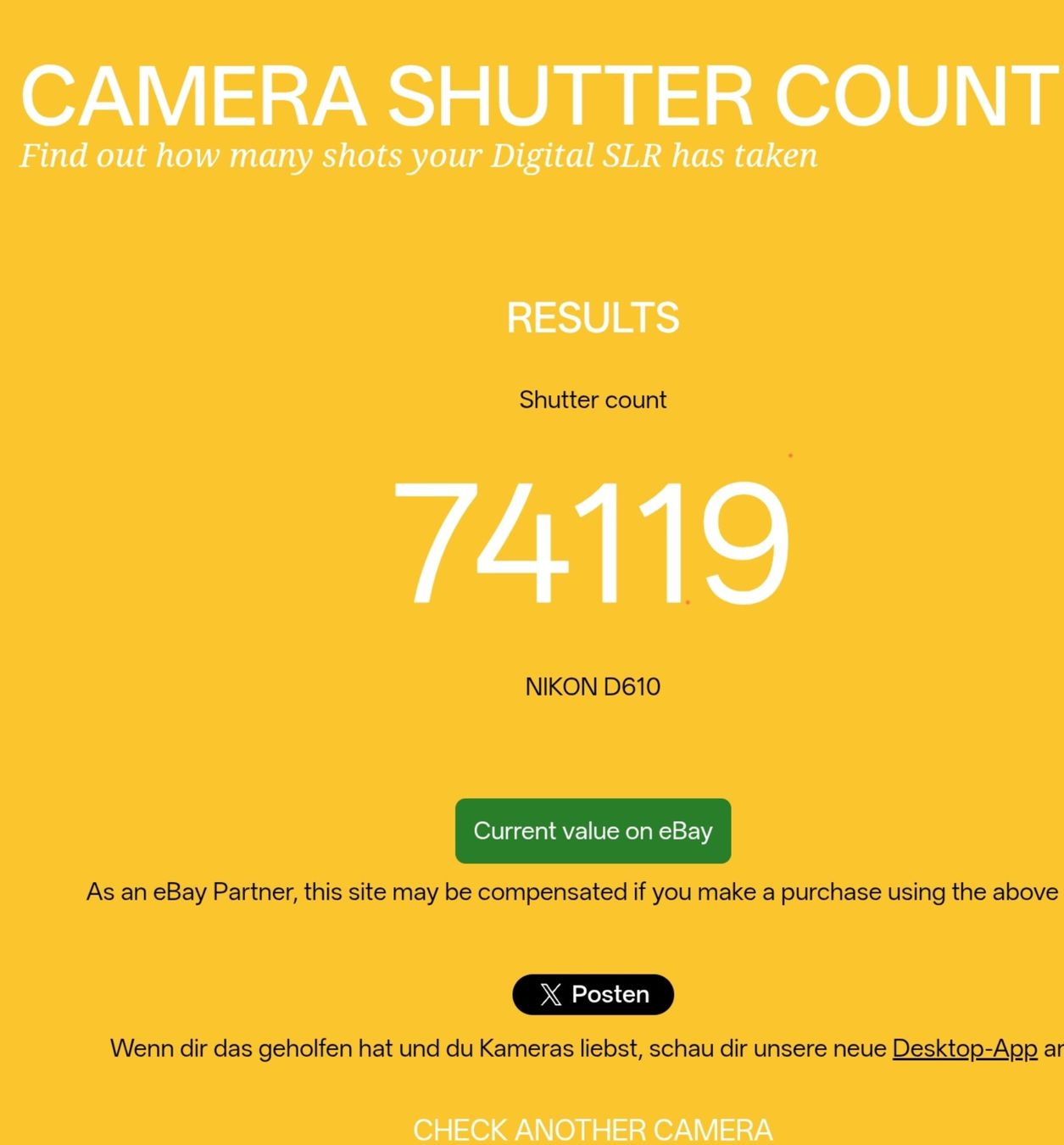 Nikon Fotocamera: Nikon D610 plus 50mm f1,4 G – Usato da Aesch BL venduto da steve_weil 5