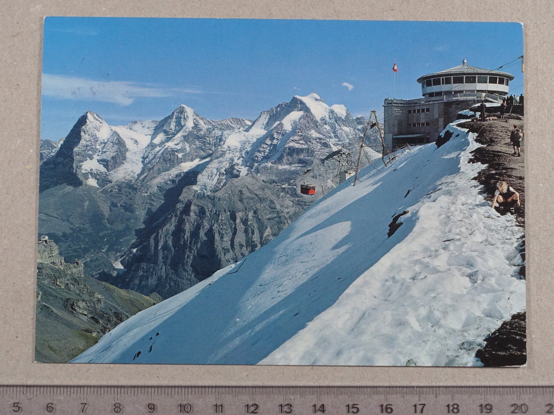 Ansichtskarten: Mürren, 1969, Schilthorn Bahn, Luftseibahn – Gebraucht aus Lenzburg von fh1