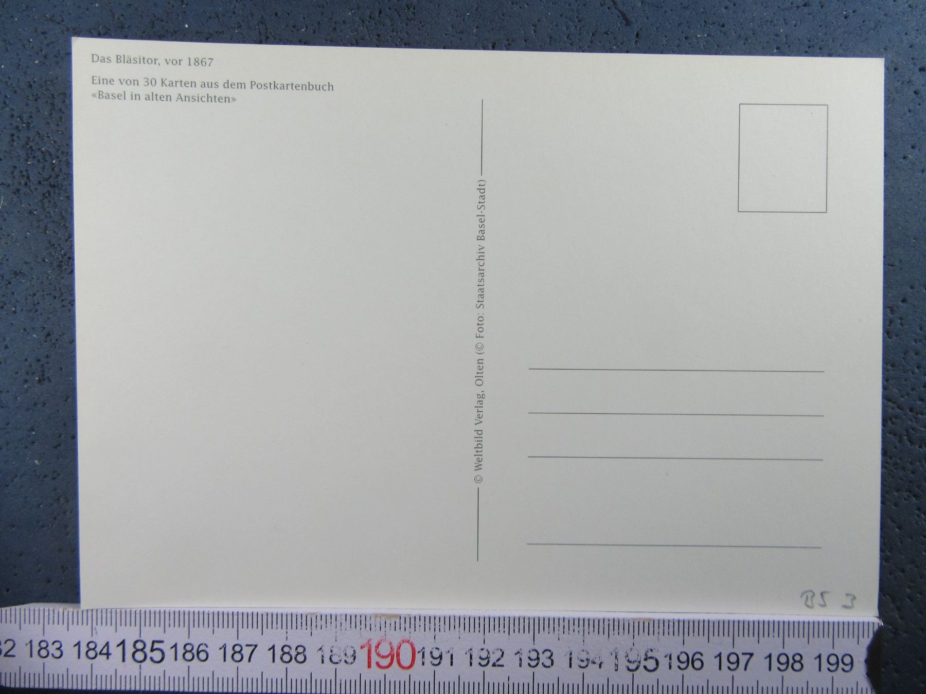 Cartoline postali: BASEL BLÄSITOR VOR 1867 REPRO AK BS – Usato da Ettingen venduto da Hausi4711 1