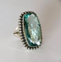 Silberring 925 mit grünem Amethyst