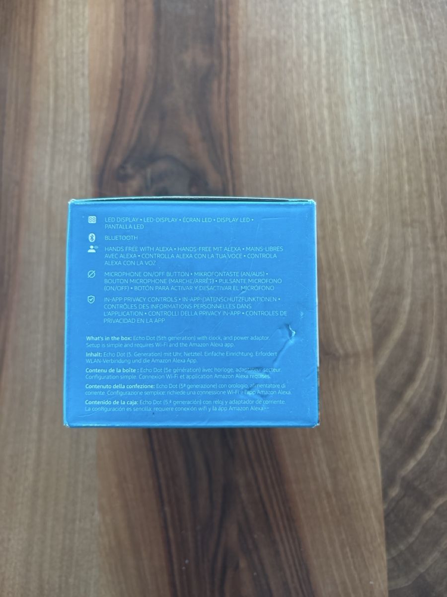 Amazon Lautsprecher: Amazon Echo Dot mit Uhr neu – Neu und originalverpackt aus Brunnen von eli_8ykg 1