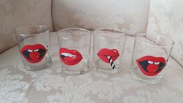 4 schöne Trinkglas set