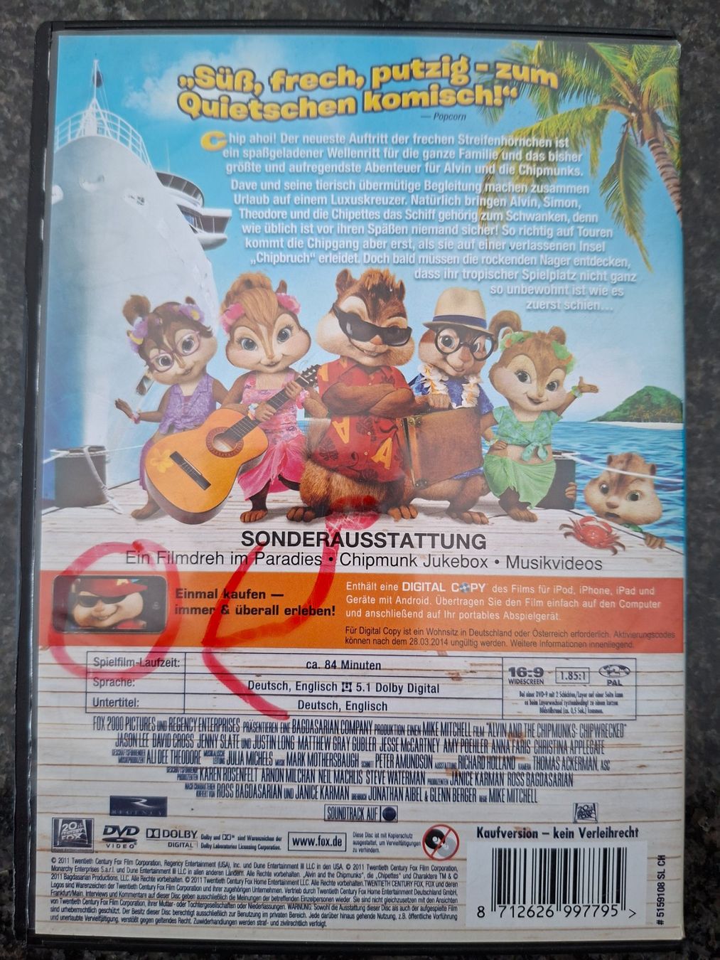 Tutti i DVDs: DVD - Alvin und die Chipmunks / ChipBrunch – Usato da Boniswil venduto da Totomat-Lady2 1