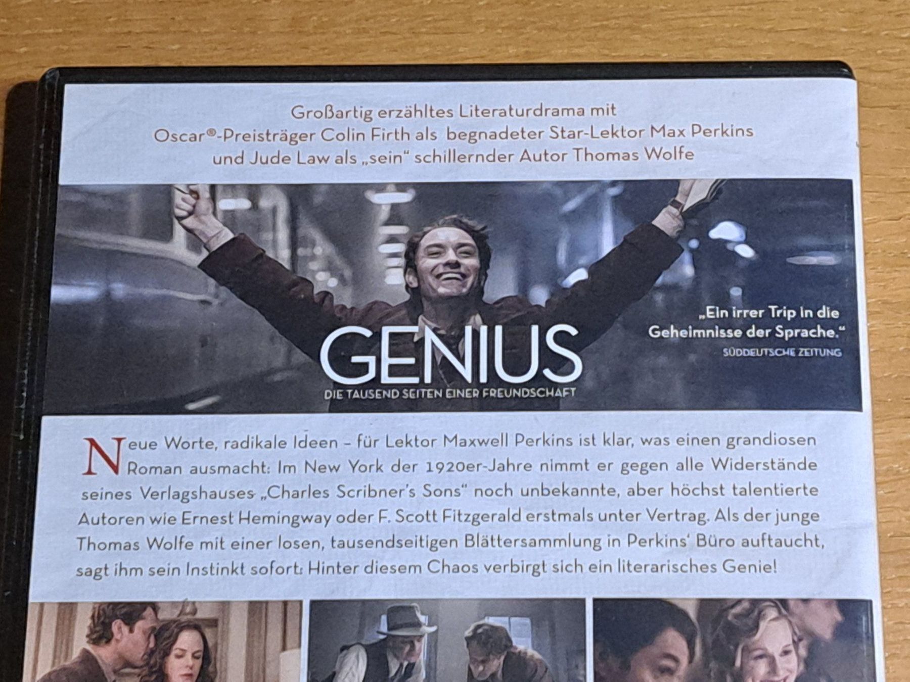 Alle DVDs: DVD Genius - Die tausend Seiten einer Freundschaft – Neu (gemäss Beschreibung) aus Unterseen von Kanica 2