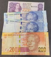 LOT BANKNOTEN / SÜDAFRIKA (4)