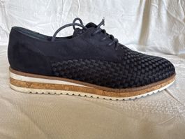 Stylish Women's Woven Oxford Shoes - Like New, Size 39