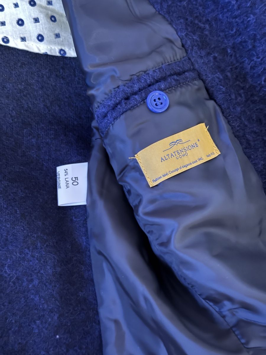 Giacche: Men's Blue Blazer in Virgin Wool – Nuovo (secondo la descrizione) da Zürich venduto da Keller110 2