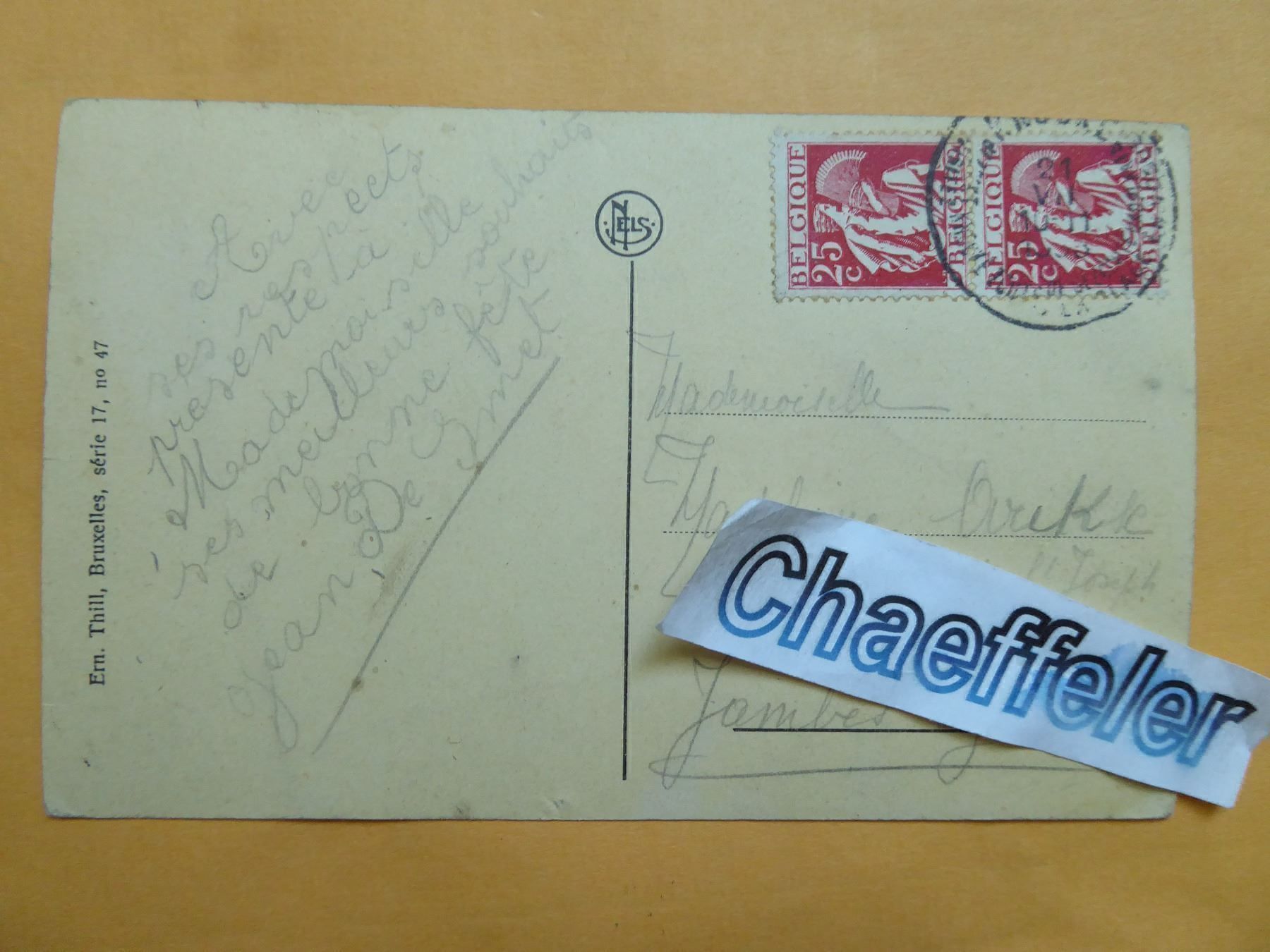 Cartoline postali: Knocke-Zoute  Digue – Usato da Zürich venduto da Chaeffeler 1