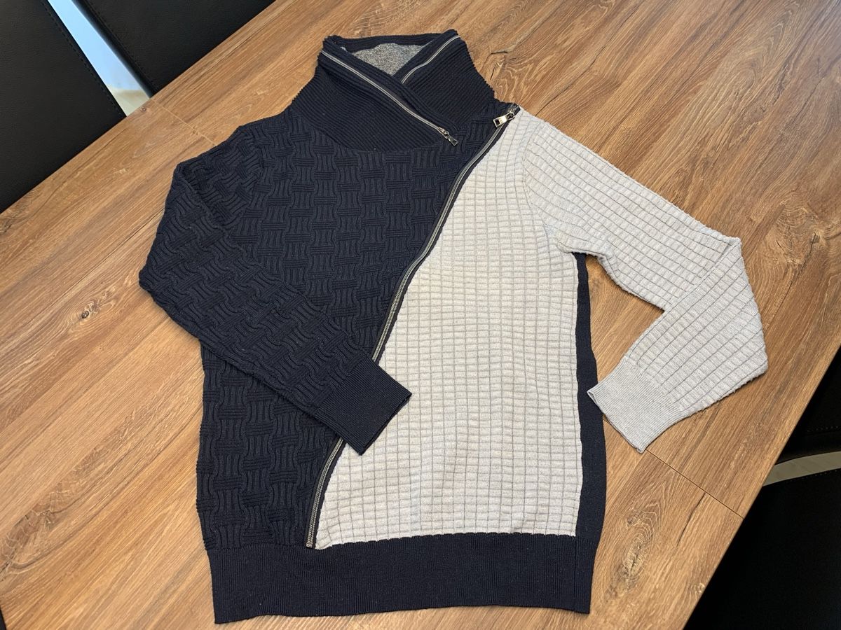 Maglioni & Felpe: Trendiger Strickpullover mit Zipper – Usato da Kloten venduto da Ale-1994