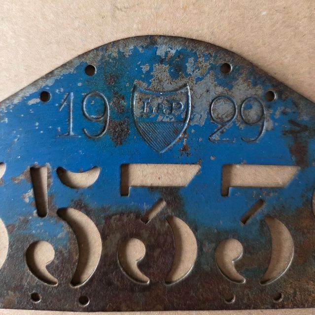 Sachs Insegne: Velonummer VD 1929 Plaque Velo – Usato da Schenkon venduto da Uhu007 1