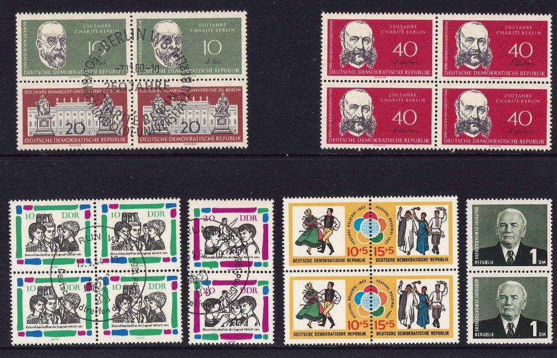 Alle Briefmarken: DDR VB's und Paare – Gebraucht aus Bellach von qsearch 2