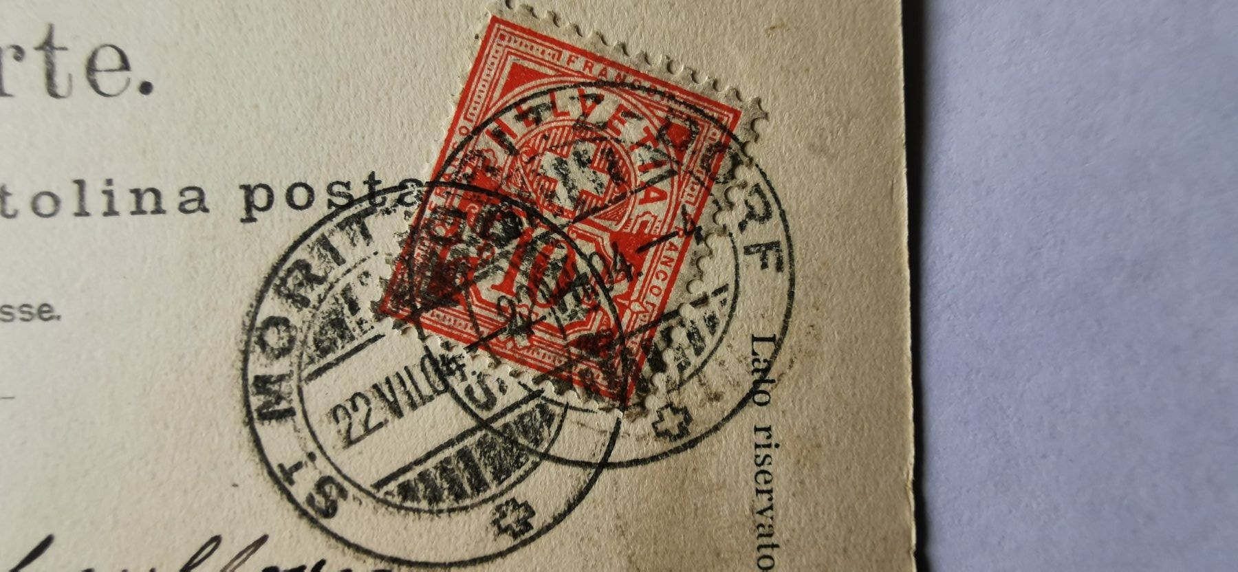 Alle Briefmarken: Postkarte 1904 – Gebraucht aus Aadorf von Chnorli-Furz 2