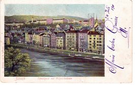 1901 Zürich, Limatquai mit Polytechnicum
