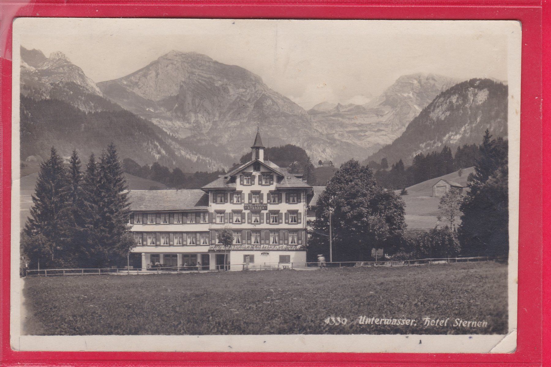 Cartoline postali: UNTERWASSER, HOTEL STERNEN – Usato da Oberrieden venduto da Gebirgsstelze