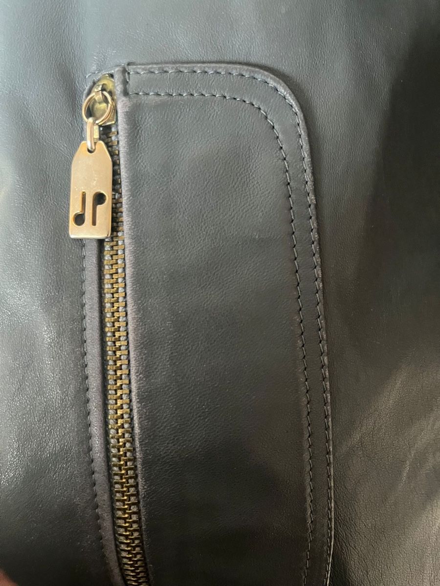 Giacche: Schöne blau-graue Vintage Lederjacke – Usato da zürich venduto da PatCat02 4