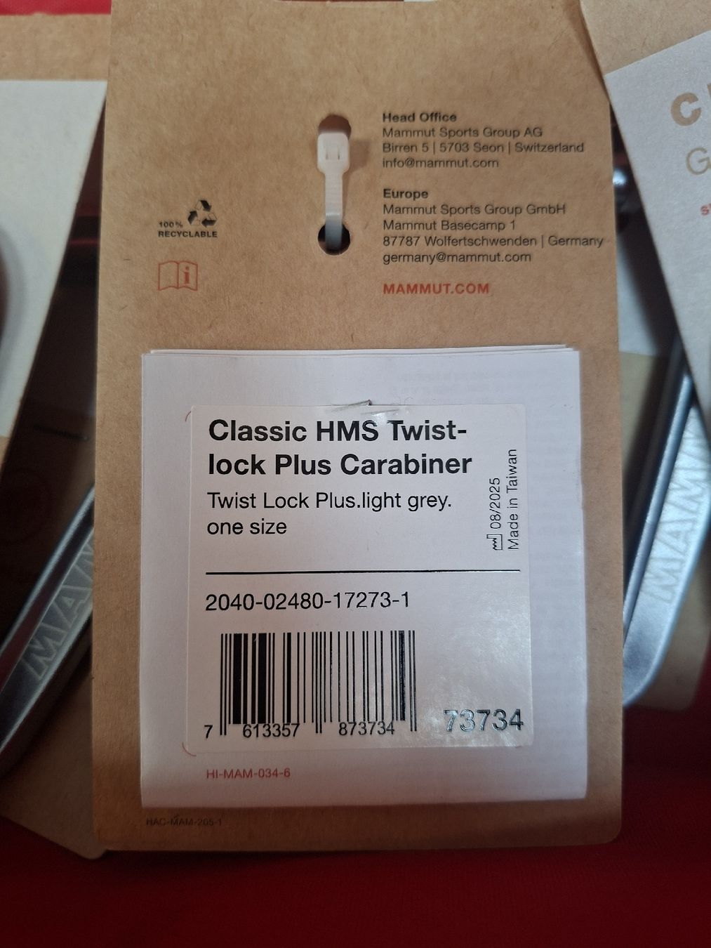 Kletterausrüstungen: 5x Mammut Classic HMS Karabiner neu – Neu und originalverpackt aus Zürich von Mountainswiss88 1