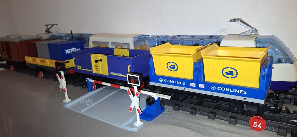 Train Cargo RC PLAYMOBIL 4085 - Set Complet - Vintage - Neuf Sous Emballage