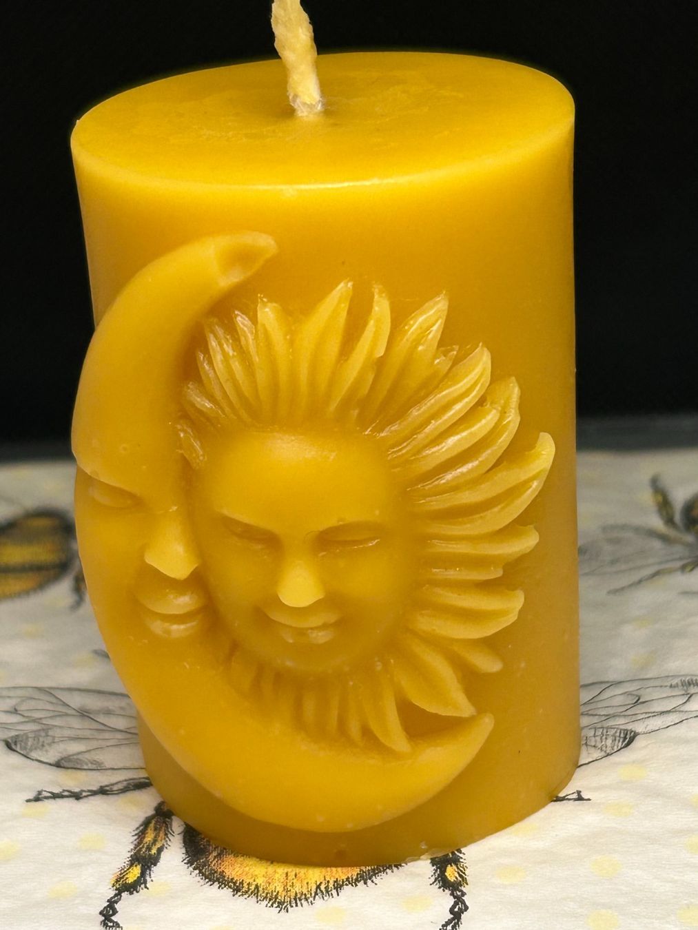 Candele: Bienenwachskerze  Sonne /Mond – Nuovo (secondo la descrizione) da Rizenbach venduto da Landry8 1