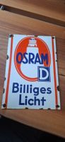 OSRAM Billiges Licht Emailleschild Werbung alt