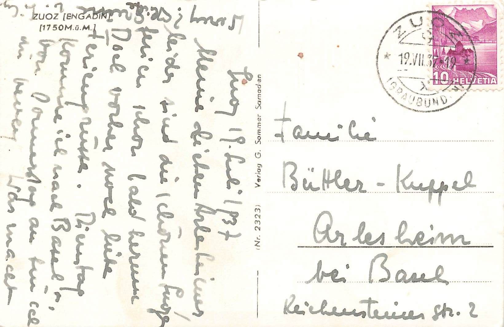 Cartes postales: Zuoz Engadin – D'occasion à Biasca par Blenio71 1