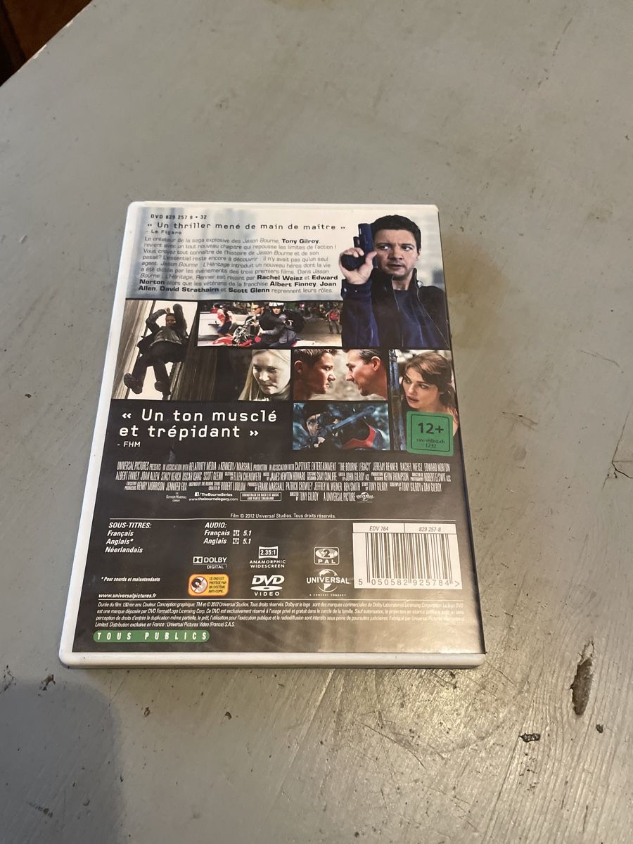 Tutti i DVDs: DVD Jason bourne l’héritage  – Usato da moudon venduto da faucheur2 1