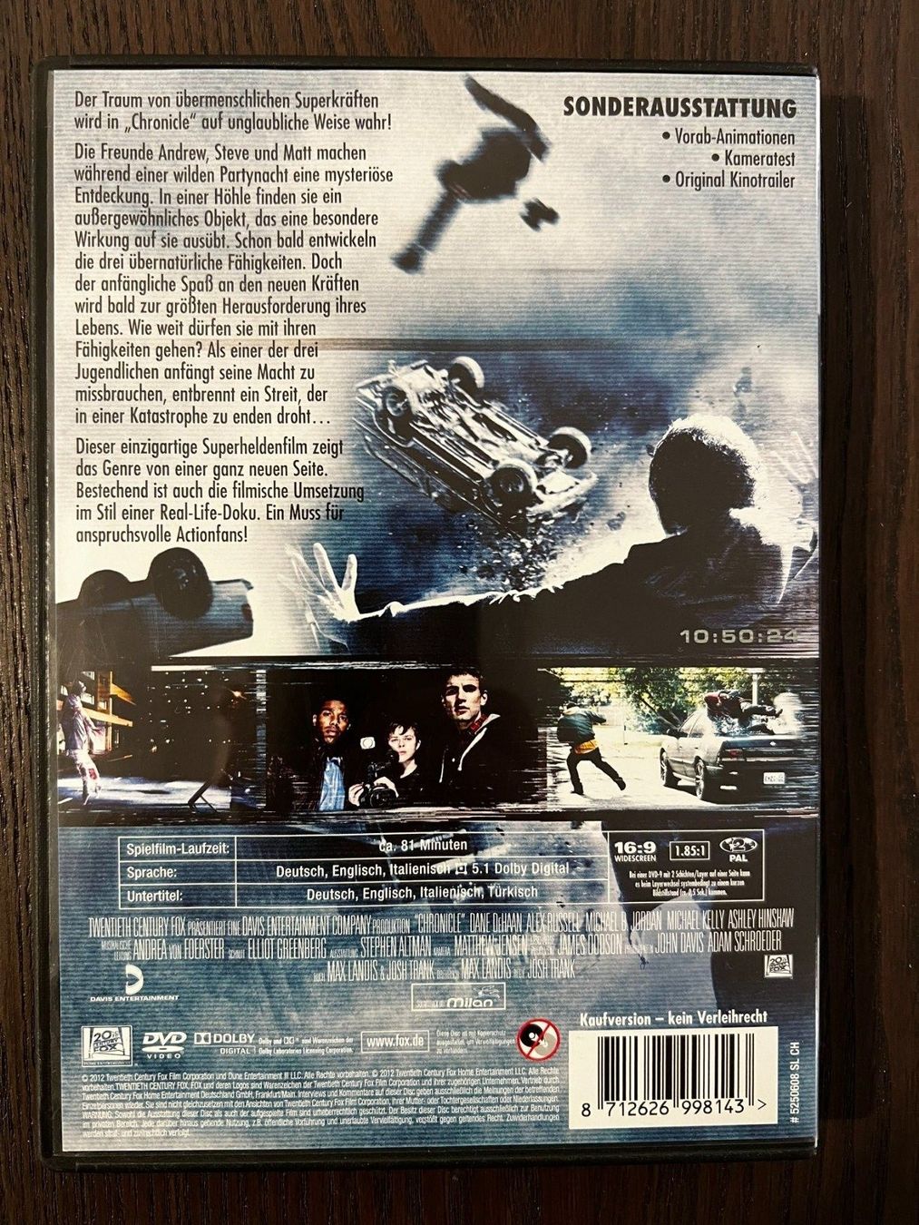 Alle DVDs: Chronicle: Wozu bist du fähig? – Gebraucht aus Zürich von FilmFreunde 1
