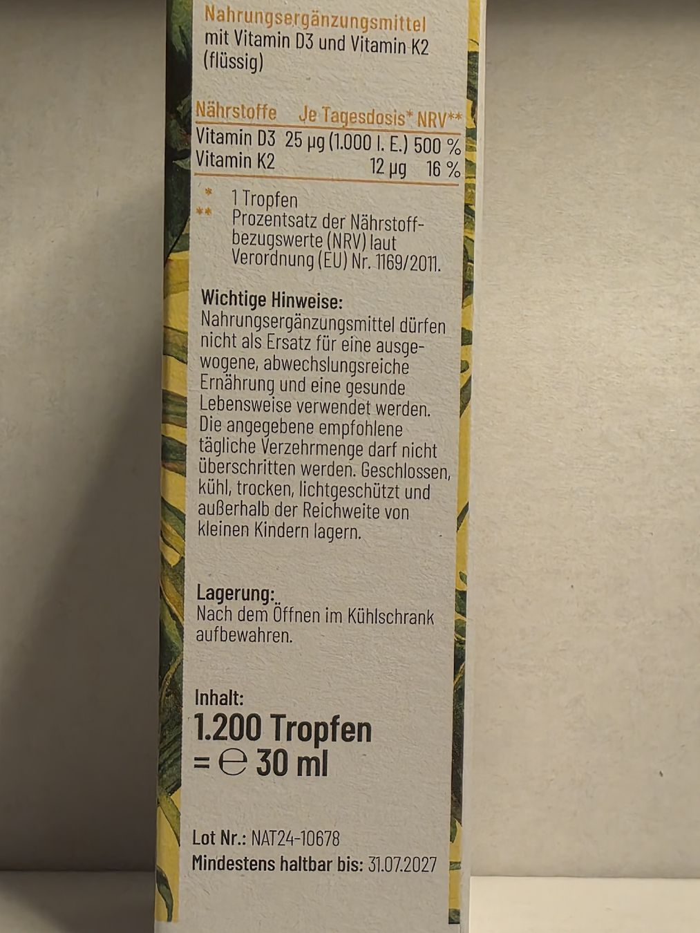 Cibi & Specialità: Sonnenfreund Vitamin D3 & K2 Tropfen – Nuovo e nell'imballaggio originale da St. Gallen venduto da Shelly__x3 2