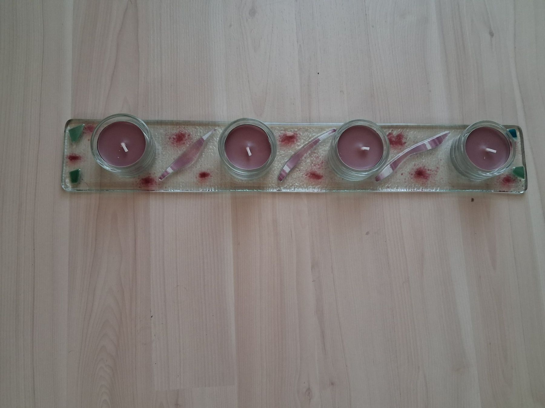 Portacandele: TEELICHTHALTER GLAS MIT 4 TEELICHTER – Nuovo (secondo la descrizione) da langnau venduto da Santos1411