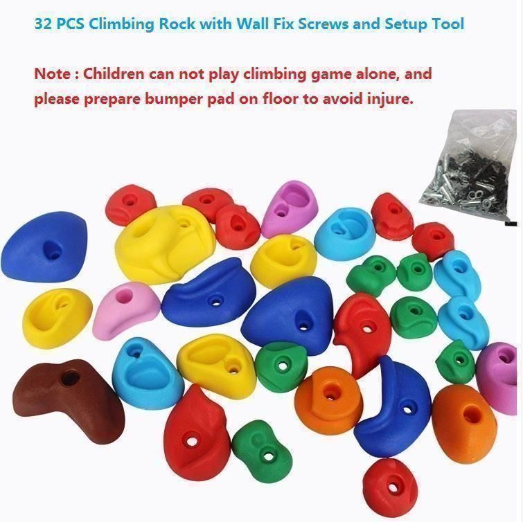 Pareti & prese d'arrampicata: 32tlg Klettergriffe Klettersteine Set – Nuovo (secondo la descrizione) da Thun venduto da thunshop 2