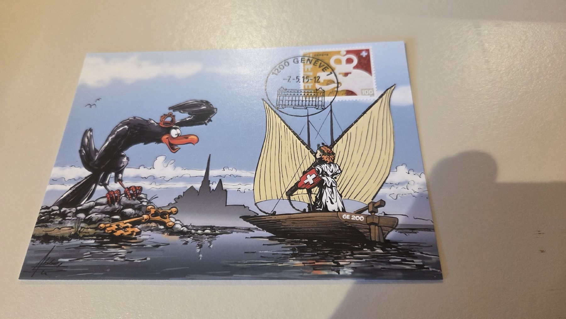Alle Briefmarken: 2015 FDC Maximumkarte Genf – Gebraucht aus Arni AG von Moth68