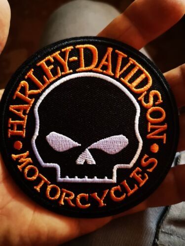 Harley-Davidson Toppe: Patch Harley Davidson Skull J099 – Nuovo e nell'imballaggio originale da Allens venduto da MADE.IN.ROCK.N.ROLL 3