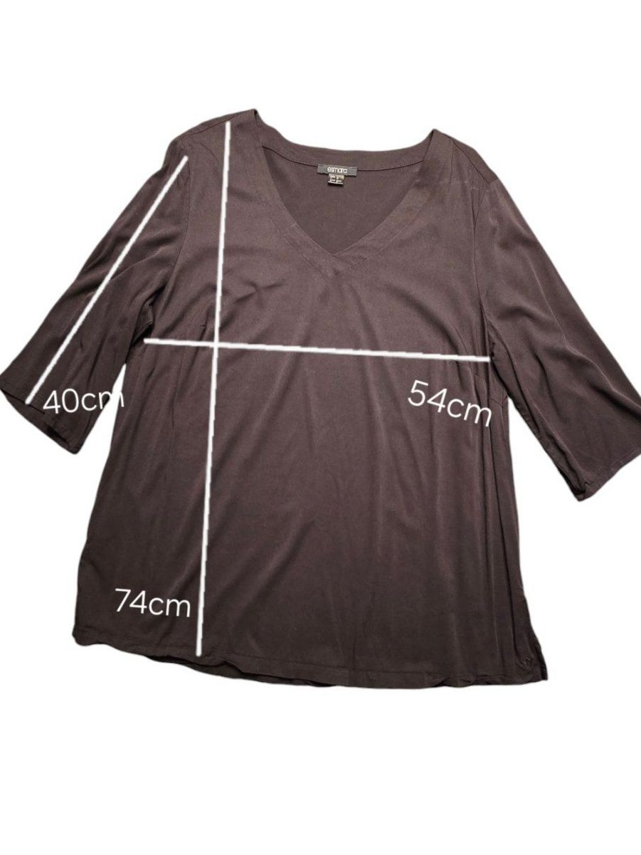 Chemisiers: Schwarze Bluse, 3/4 Arm, Gr. XL – D'occasion à Meggen par everydaysale