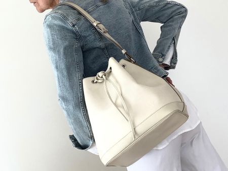 Louis Vuitton Noe Petit Epi Ivory Silberverschlüsse