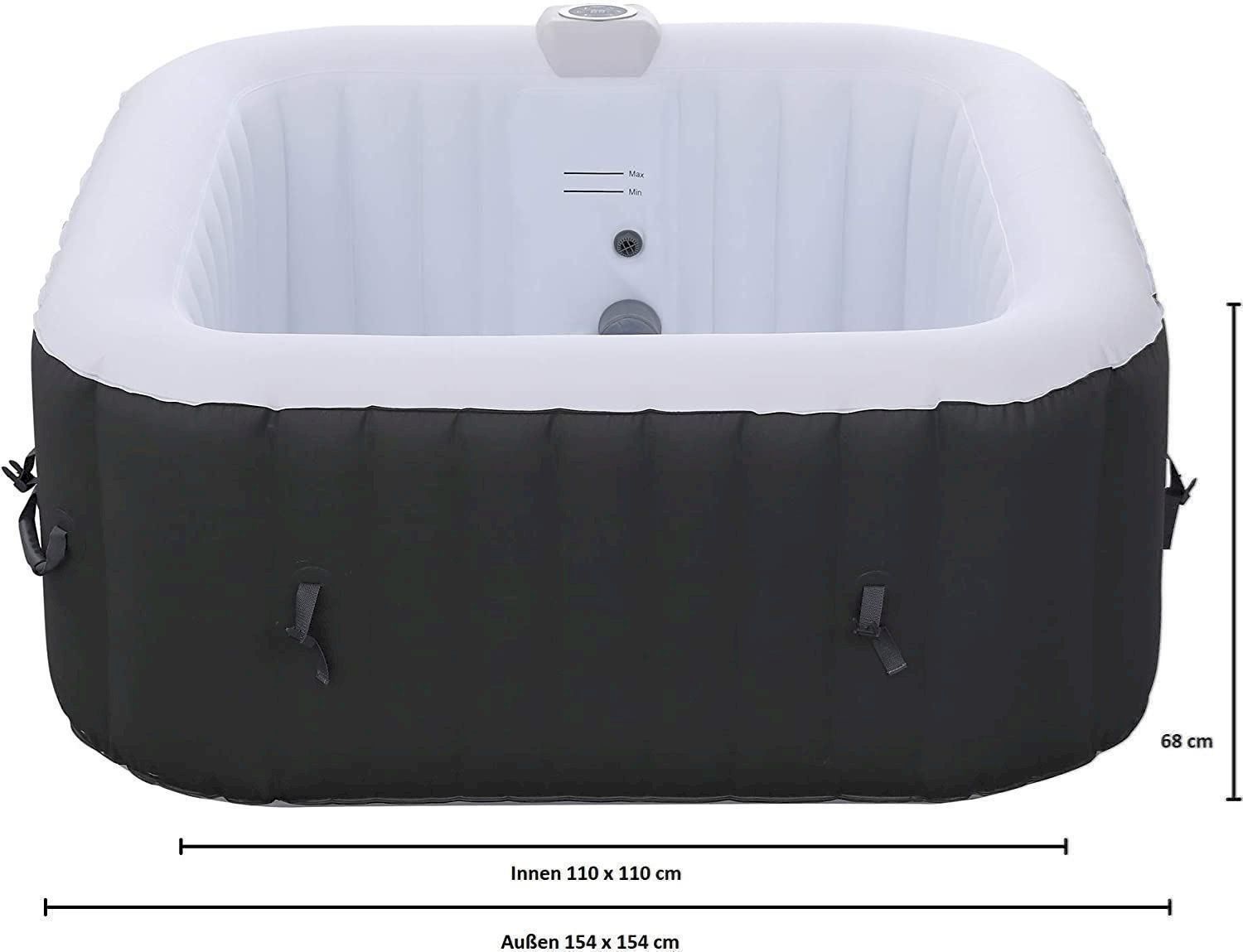 Whirlpool: Arebos Florence Whirlpool Spa 154x154cm – Nuovo e nell'imballaggio originale da Bottighofen venduto da zaap 1