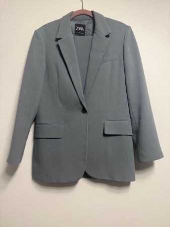 Zara Women's Suit Set - Blue-Grey
