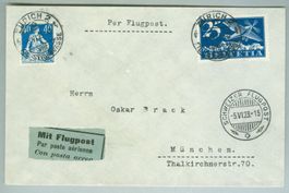 1923 Schweiz Flugpost RF