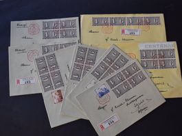 8 Briefe von 100 Jahre Schweizer Briefmarken B0509B
