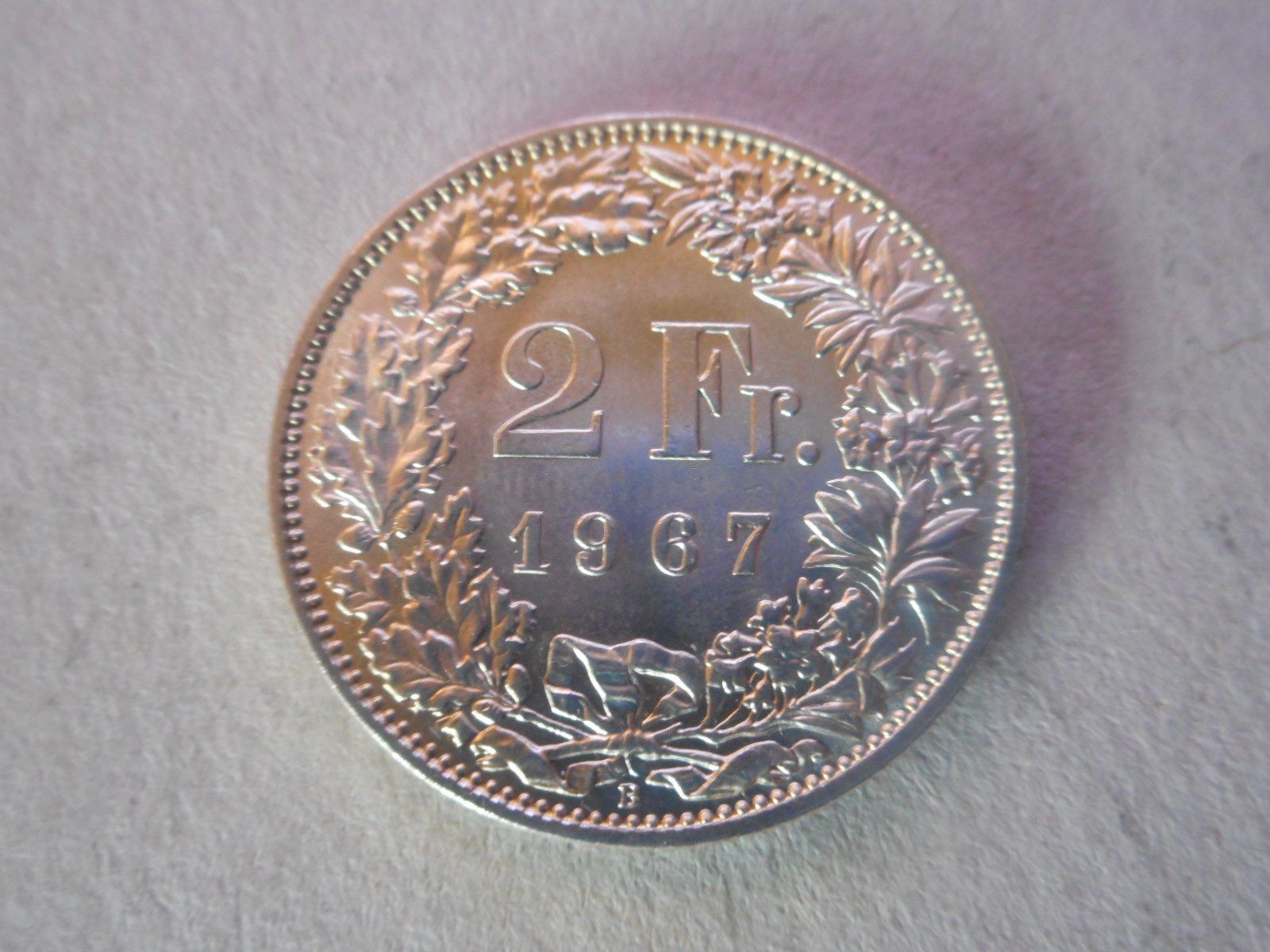 Tutti le monete: 2 Fr. 1967 silber  unz/stgl Prachtsstück – Nuovo (secondo la descrizione) da Kriegstetten venduto da pizlad2010 1