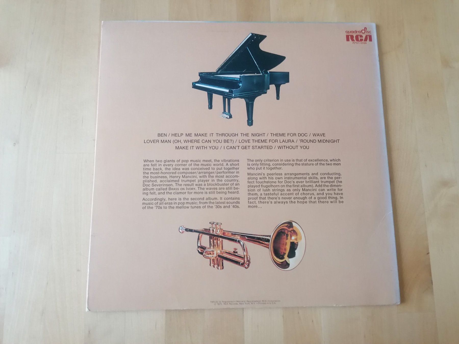 Schallplatten: Henry Mancini And Doc Severinsen ‎– Brass, Ivory & Strings – Gebraucht aus Emmenbrücke von WintoWin 2