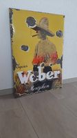 Weber Menziken altes Email Schild CH um 1930