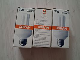 3 X SPARLAMPE 7 WATT    E 27