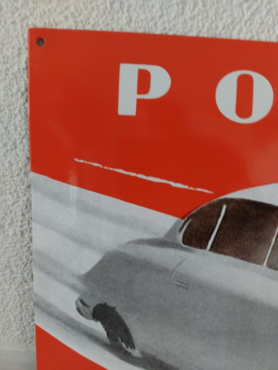 Emailschild Porsche 356 Plaque émaillée 2