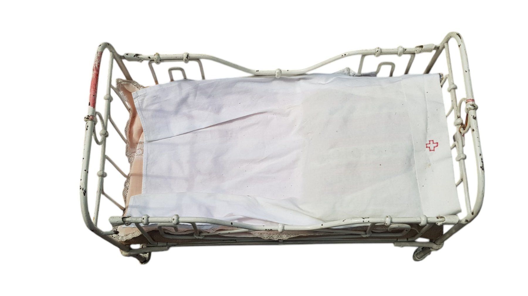 Bambole: Puppenbett Spitalbett antik – Usato da Mörschwil venduto da lindaswunderkiste 3